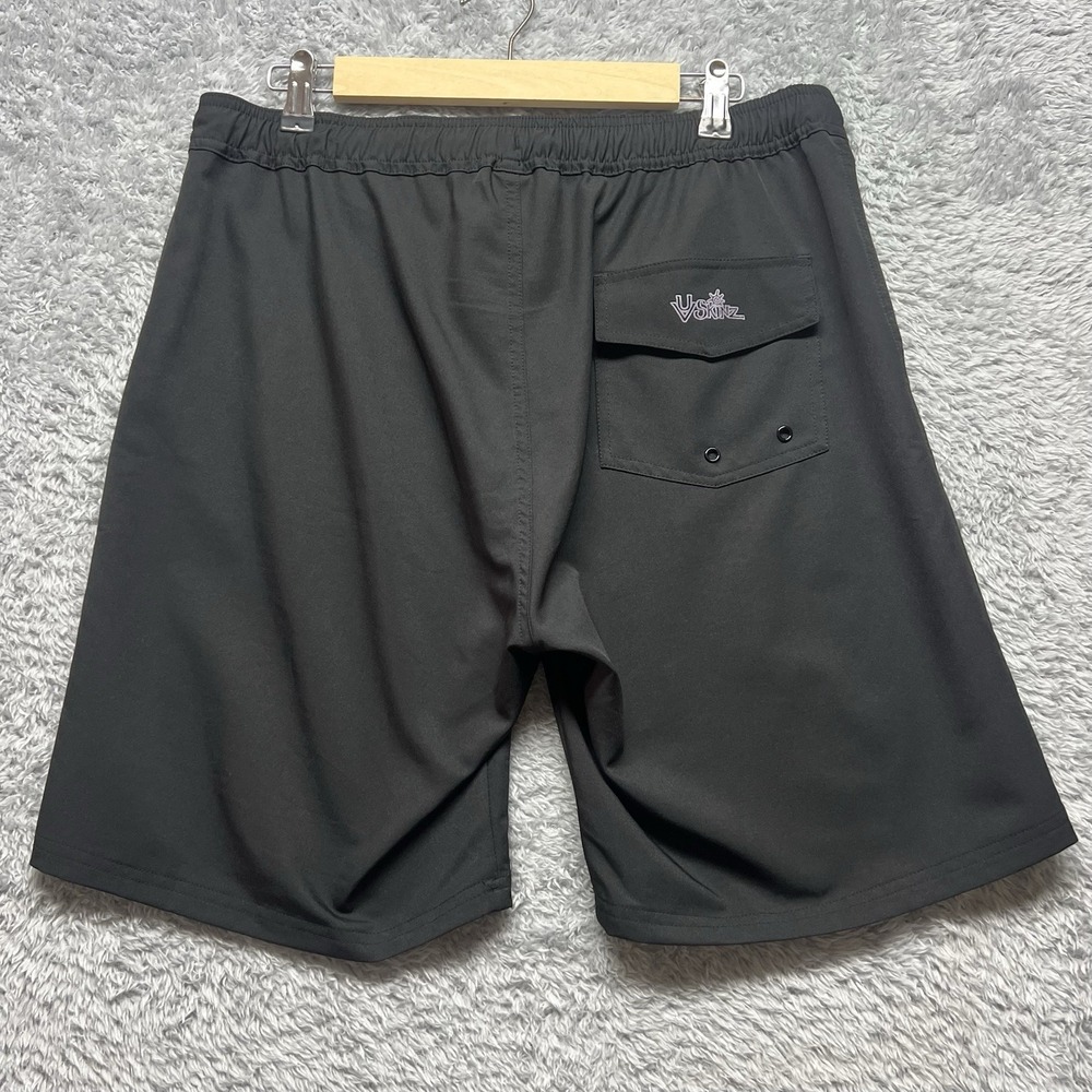 UV Skinz Boardshorts Mens Large Black 7" Inseam Beach Surf Fishing Resort Resort
